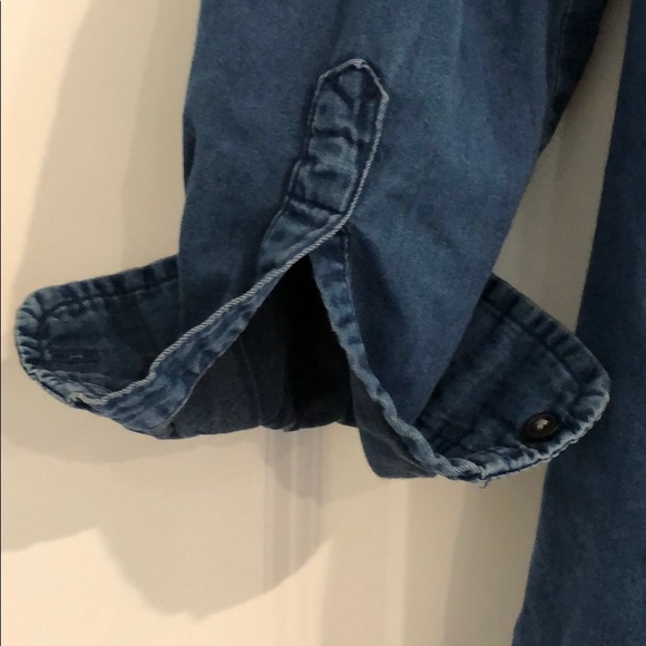 DONATED: Old Navy Chambray Long-Sleeve Shirtdress - Picture 7 of 7